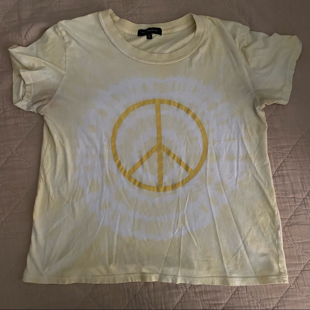 Tye-Die Peace Sign LA Hearts Tee